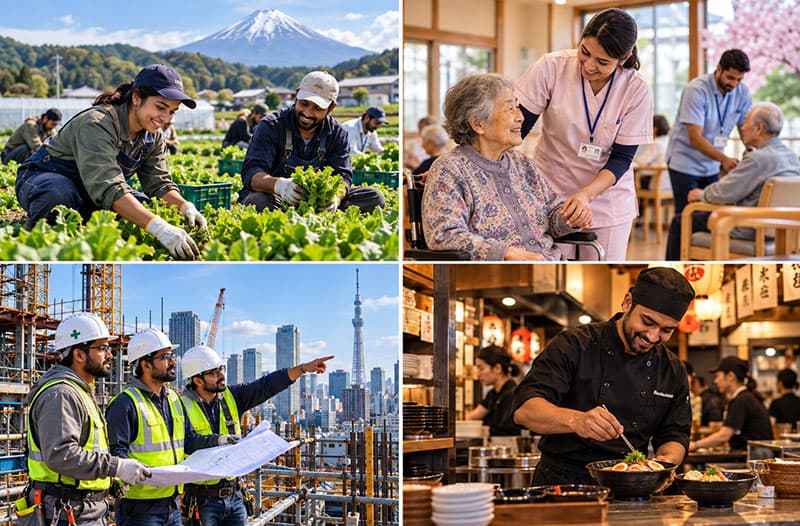 Professionals working in Japan